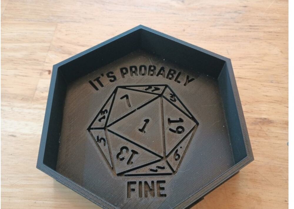 ☀️It's Probably Fine DND Dice Tray